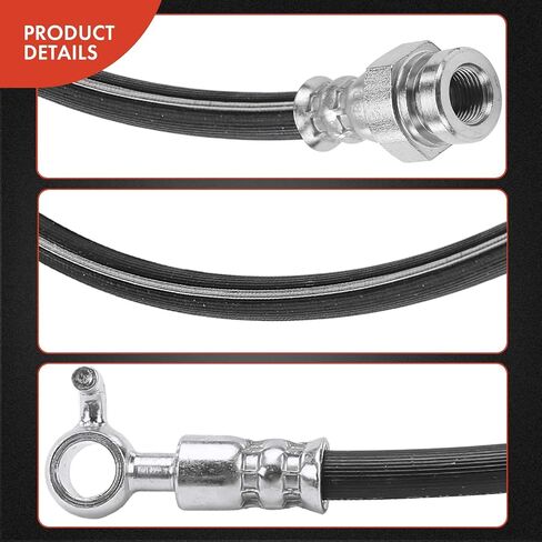 A-Premium Front Driver Brake Hydraulic Hose Compatible with Mazda Models - Miata 1990-1997, 1999-2005 1.6L 1.8L - Replace# NA7543820A in Saudi Arabia