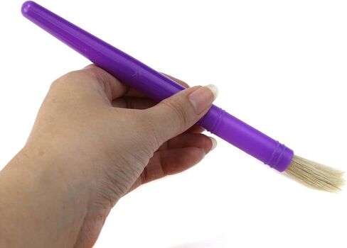 مجموعة فرش الرسم الفنية السمينة توفر فرشاة بشعيرات خنزير قابلة للغسل بطول 17 سم/6.69 بوصة لطلاب مرحلة ما قبل المدرسة طلاء درجات الحرارة المدرسية للمبتدئين هدية فنية من الأكريليك، زيت 10 قطع بألوان متنوعة in Kuwait