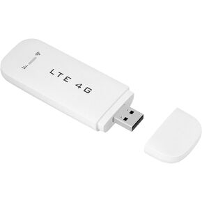 Wireless Network Router, 4G LTE USB Portable WiFi, Wireless WiFi Signal Receiver Modem Stick Mini Hotspot with SIM Card Slot Support Up to 8 Devices (with WiFi)