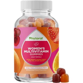 Womens Multivitamin Gummy Vitamins for Adults - Natural Multivitamin for Women Gummies and Natural Immune System Booster - Womens Multivitamin Gummies for Adults Complete Multivitamin with Zinc