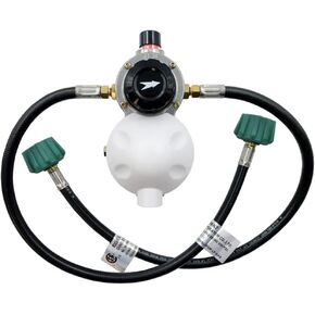 AP Products 028-606024 Auto Changeover LP Gas Regulator with Two 24" Pigtails, Cover & Mounting Bracket