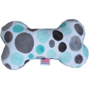 Mirage Pet 6" L x 3" W Soft Squeaky Plush Bone Shape Dog Toy