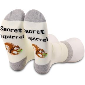 G2TUP Funny Animal Of The Forest Squirrel Socks Squirrel for Squirrel Lovers Animal Themed Novelty Socks
