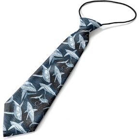 Toddler Size ( Shark ) Pre-Tied Adjustable Novelty Necktie, Fashion Conversational Neck Strap Ties for Boys and Children, for Wedding Parties Events