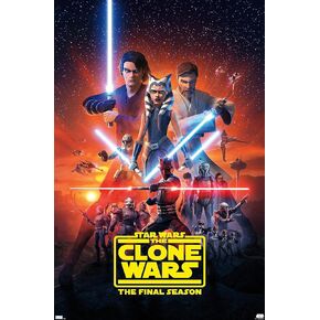Trends International Star Wars: The Clone Wars - Season 7 Key Art Wall Poster, 22.375" x 34", Unframed Version