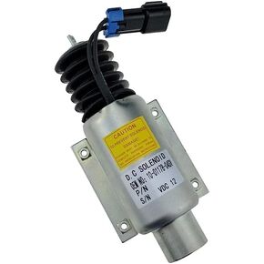 10-01178-04 10-01178-04SV 12V Carrier 2-Way Connector Fuel Shut Off Solenoid For Carrier Stop Solenoid Valve Excavator Disel Engine Replacement Parts