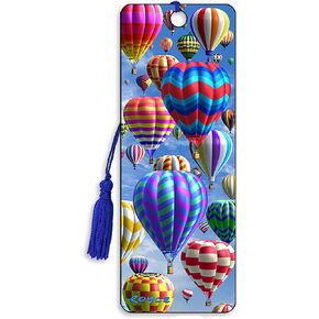 3D "Hot Air" (Balloons) Bookmark Featuring The Artwork of Royce B Mcclure - by Artgame