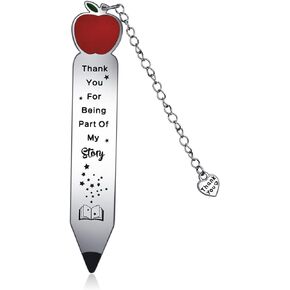 Teacher Appreciation Gifts Bookmark with Chain Graduation Gifts for Her Him Retirement Gifts for Teacher Birthday, Graduation Thanksgiving Christmas Gift for Teachers