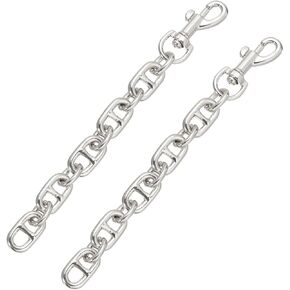 uxcell Purse Strap Extender, 2Pcs 17cm/6.7" Alloy Bag Short Chain Replacement for Women Clutch Handbag Shoulder Bag (Gold)