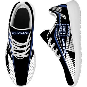 Non Slip Walking Shoes, Custom Sneaker with Your Business Logo/Name/Picture,Unisex Running Shoes Lightweight Athletic Gym Fitness Workouts Shoes