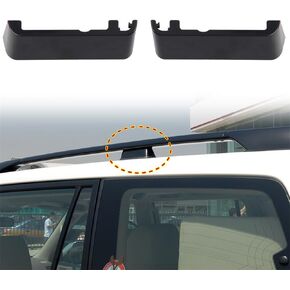for Toyota Land Cruiser Prado FJ120 J120 2003-2009 Black Exterior Roof Rack Rails Luggage Center Protector Cover Car Accessories 2pcs