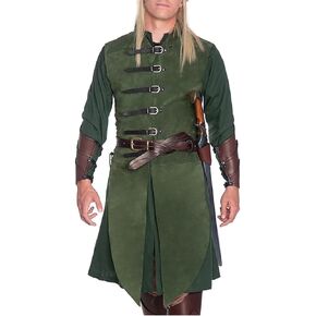 جاكيت خلفي قوطي بدون أكمام للجنسين من العصور الوسطى، زي Steampunk الفيكتوري التنكري للهالوين