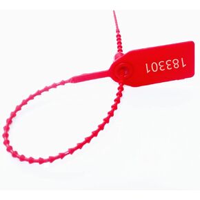 Plastic Security Seals Disposable Tags Safety Padlocks Zip Ties Numbered 9.84 inches Green 200 pcs per bag