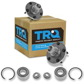 TRQ Front Wheel Hub & Bearing Pair Set of 2 for Escape Tribute Mariner 5 Lug