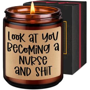 LEADO Candles - Nurse Gifts for Women, Men - Nurse Graduation Gift, LPN, RN Gifts for Nurses - Funny Nurses Week, Nursing School, Nursing Graduation Gifts for Her, Nursing Student, New Nurses