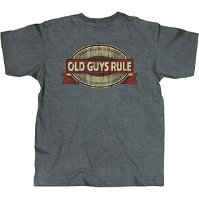 OLD GUYS RULE Men's Graphic T-Shirt, Vintage Goods Aged to Perfection - Father's Day, Birthday Gift - Funny Novelty Dad Tee