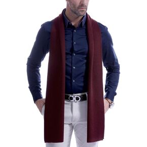 VEXTROFORT Men's Scarf Cashmere Feel Fashion Scarves for Men Winter Knitted Long 70.8IN 11.8IN