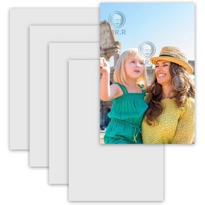 MR.R 5 Pieces 8x12 inch Sublimation Blanks Aluminum Metal Board Glossy White Photo Blanks Aluminum Sheet Sign Blanks Sublimation Aluminum Plate for Sublimation Heat Transfer Printing 0.45mm Thickness