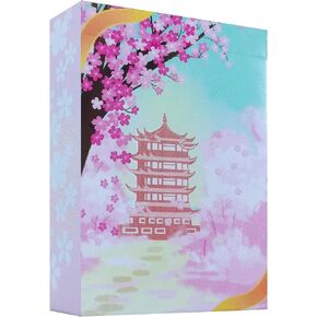 Cherry Blossoms Cardistry Playing Cards Poker Cards Novelty Poker Game Deck of Cards for Kids & Adults Card Decks Games Party
