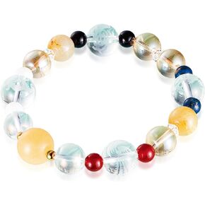 Feng Shui bracelet yellow lucky charm money fortune beads women unisex stretch