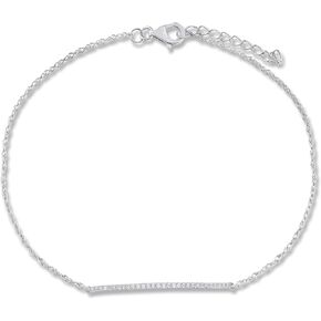 14K Yellow or White Gold Adjustable Genuine Diamond Bracelets - Choice of Heart, Line, Butterfly or Infinity Design