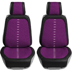 FH Group Front Set Car Seat Cover Cushions for Low Back Car Seats, Universal Fit, Airbag Compatible Seat Cover for SUV, Sedan, Van, Pink