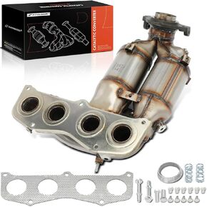 A-Premium Exhaust Manifold Catalytic Converter Kit Direct-Fit Compatible with Toyota Highlander 2001 2002 2003 2.4L, EPA Compliant, Replace# 2505128090