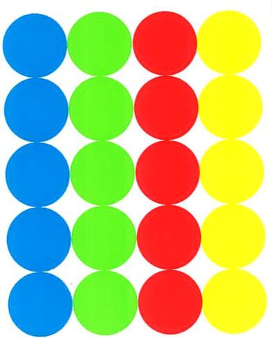 Tagaroom Sticker Dot Labels Color Coded (1/2 Inch Dot) in Saudi Arabia