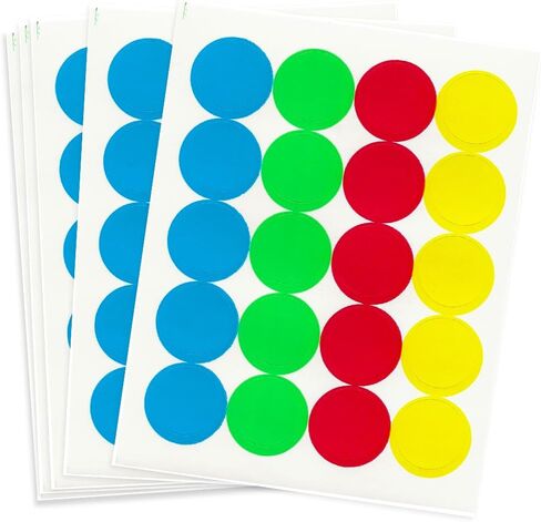 Tagaroom Sticker Dot Labels Color Coded (1/2 Inch Dot) in Saudi Arabia