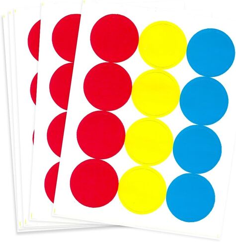 Tagaroom Sticker Dot Labels Color Coded (1/2 Inch Dot) in Saudi Arabia