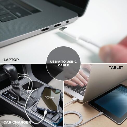 3.3 ft USB A to USB C Cable for Apple iPhone 15 Car CarPlay - Fast Charging and Syncing Cord for iPhone 15/15 Pro Max/15 Plus, iPad Pro 11/iPad Pro 12.9/Samsung/PC/MacBook, and More USB C Devices in Saudi Arabia