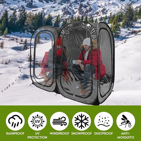 كبسولات كبيرة مقاومة للطقس تتسع لشخصين - خيمة رياضية للأمطار الباردة ومقاومة للطقس في الهواء الطلق - مأوى فوري للخيمة in Kuwait