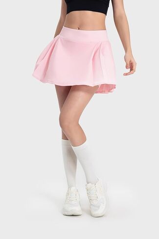 تنورة قصيرة للسيدات من Altiland ذات ملمس رائع ومطويات لرياضة التنس والجولف والجري مع شورت وجيوب مقاس 4 بوصات in Kuwait