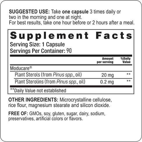 Moducare Daily Immune Support, Plant Sterol Dietary Supplement, 180 Vegetarian Capsules (Packing May Vary) in Saudi Arabia