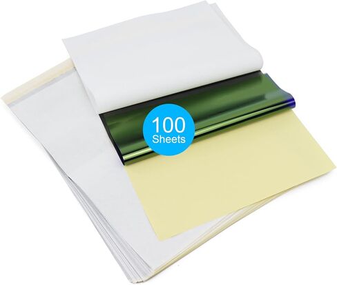 Tattoo Transfer Paper Thermal Tattoo Stencil Printer Paper 100 Sheets A4 Size Temporary Tattoo Tracking Paper for Tattooing in Kuwait