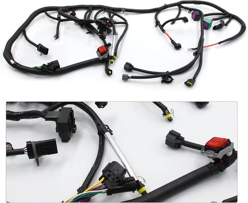 مجموعة أسلاك المحرك تحل محل أسلاك السيارة 5C3Z-12B637-BA 5C3Z12B637BA المتوافقة مع محرك Ford Super Duty 6.0L 2005-2007 in Kuwait