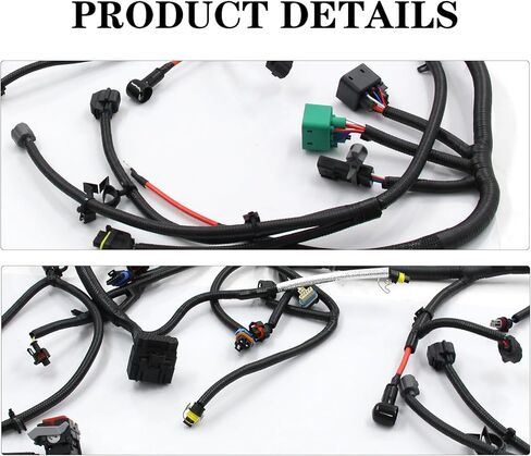 مجموعة أسلاك المحرك تحل محل أسلاك السيارة 5C3Z-12B637-BA 5C3Z12B637BA المتوافقة مع محرك Ford Super Duty 6.0L 2005-2007 in Kuwait