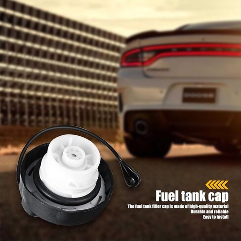 Pack-1 غطاء غاز وقود السيارة، غطاء حشو خزان الوقود، لغطاء خزان الوقود كرايسلر دودج، 52030377AB 5278632AG جزء استبدال غطاء خزان الوقود (أسود) in Kuwait