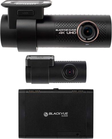 BlackVue DR900X-2CH مع بطاقة microSD سعة 32 جيجابايت + CM100 LTE | 4K كلاود داشكام | وحدة 4G LTE خارجية | الاتصال السحابي in Kuwait
