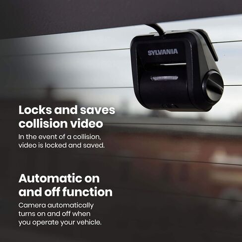 SYLVANIA Roadsight Rear Dash Camera - 140 Degree Wide Angle, HD 1080p, Adhesive Mount, Works with Roadsight Pro and Stealth, Rear Camera, Interior Camera, Car, Taxi, Truck in Saudi Arabia