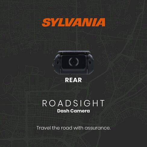 SYLVANIA Roadsight Rear Dash Camera - 140 Degree Wide Angle, HD 1080p, Adhesive Mount, Works with Roadsight Pro and Stealth, Rear Camera, Interior Camera, Car, Taxi, Truck in Saudi Arabia