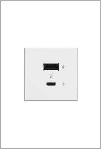 (عبوة من 4) منافذ USB ARUSB2AC6W4 كاملة الحجم سريعة الشحن، أبيض in Kuwait