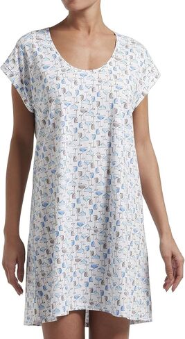 HUE Women's Short Sleeve Sleepshirt Nightgown in Saudi Arabia