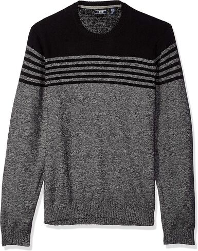 IZOD Men's Big and Tall Newport Stripe 7 Gauge Crewneck Sweater in Kuwait
