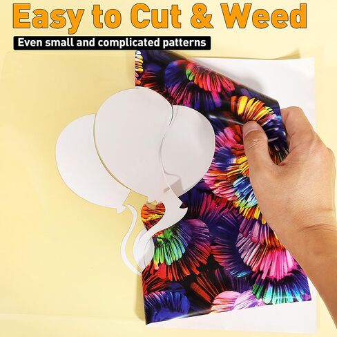 Pattern HTV Heat Transfer Vinyl: KINGSOW 25 Pack Random Styles Iron on Vinyl Holographic HTV 12x10 Inch Bundle Sheets for Cricut in Kuwait