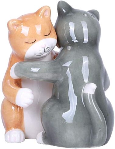 Pacific Giftware Hugging Cats Magnetic Ceramic Salt and Pepper Shakers Set in Saudi Arabia