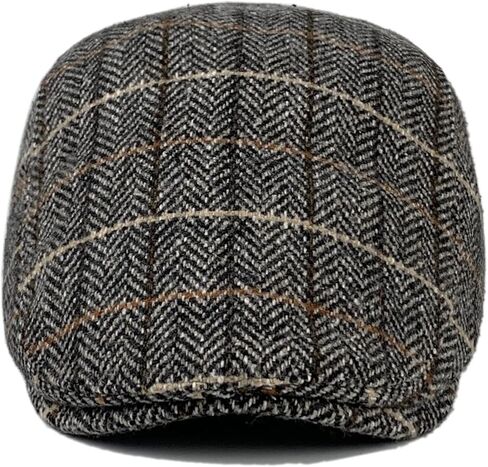 Plaid Flat Caps Hats for Men Herringbone Newsboy Golf Cap Beret Ivy Caps for Driving Hunting Fishing in Kuwait