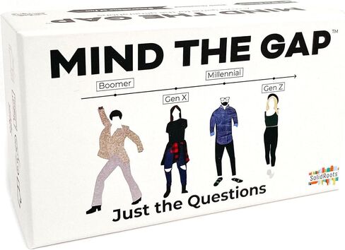 Mind The Gap Just The Questions, Expansion Pack with 1000 New Questions for All Generations + 50 New Challenge Cards in Saudi Arabia