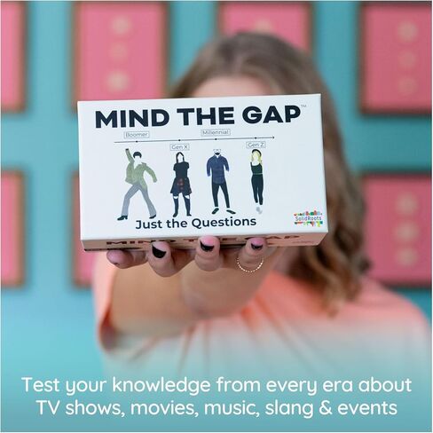 Mind The Gap Just The Questions, Expansion Pack with 1000 New Questions for All Generations + 50 New Challenge Cards in Saudi Arabia