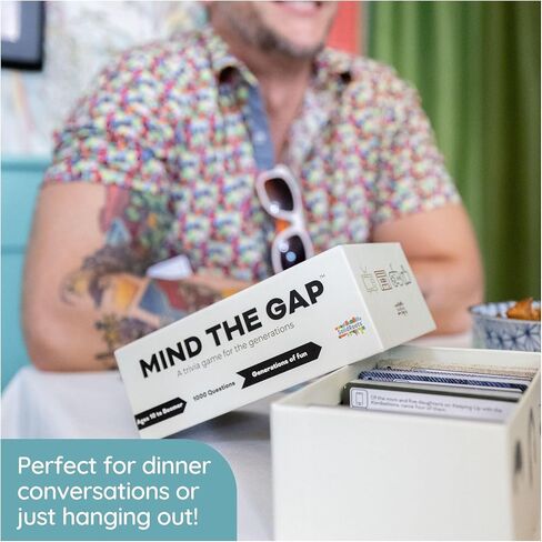 Mind The Gap Just The Questions, Expansion Pack with 1000 New Questions for All Generations + 50 New Challenge Cards in Saudi Arabia